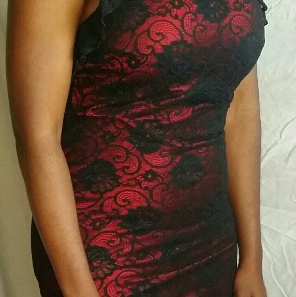 Black and red dress